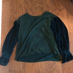 Umgee Crushed Velvet Sweatshirt